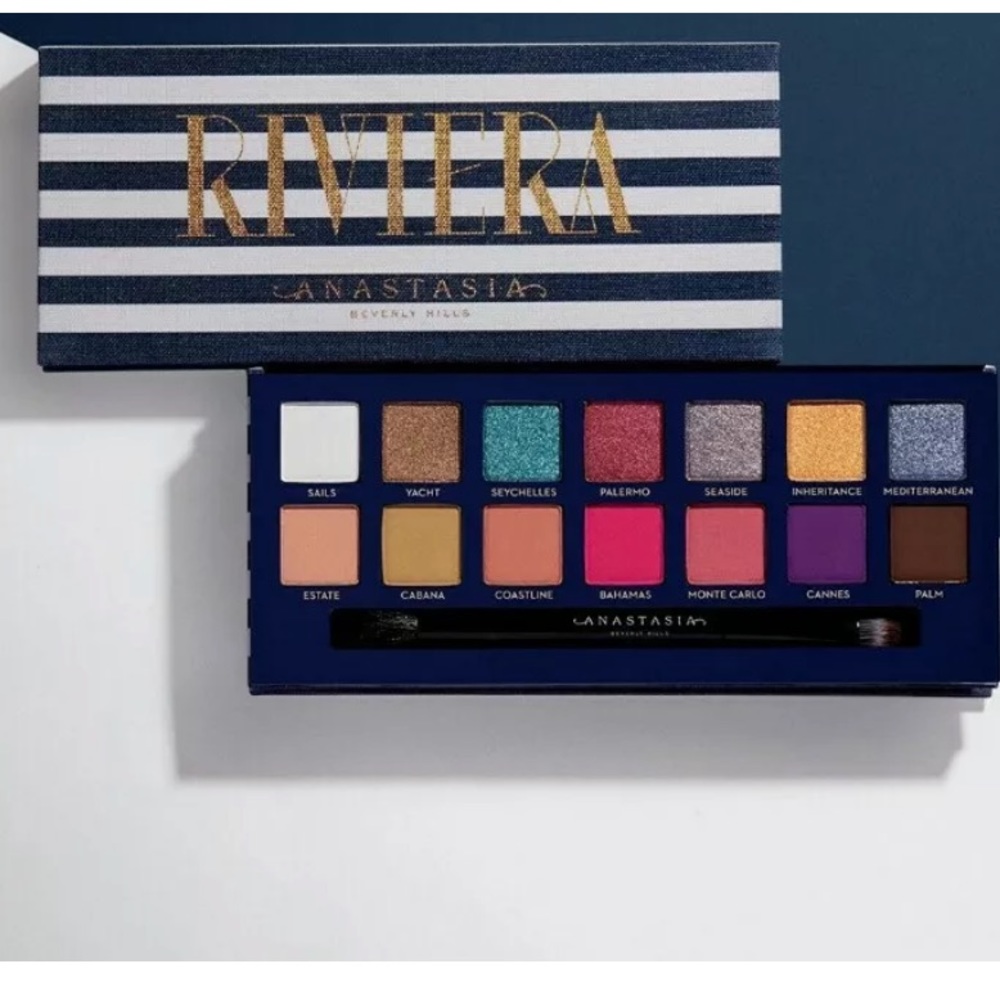 New Anastasia Beverly Hills RIVIERA Eye Shadow Palette limited edition with box